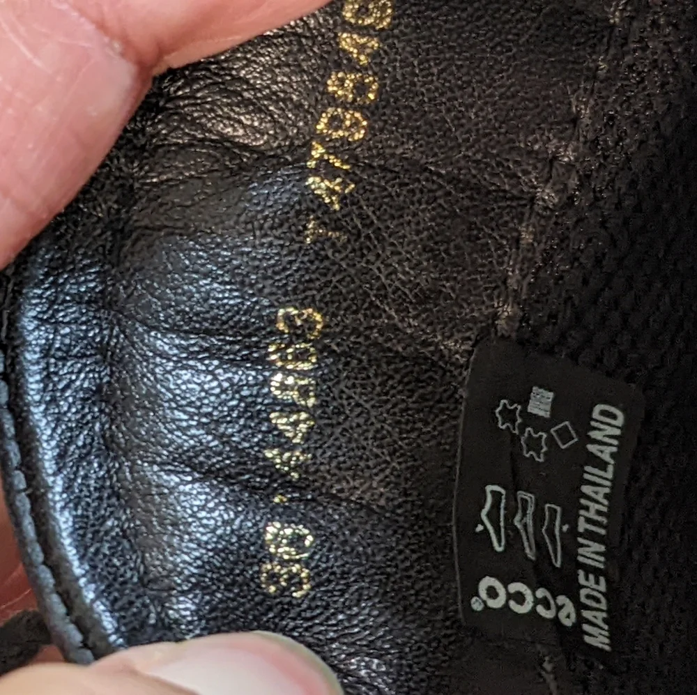 Leather sneakers by Ecco